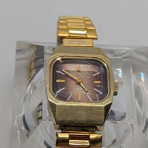 Gold Bulova Accutron Watch